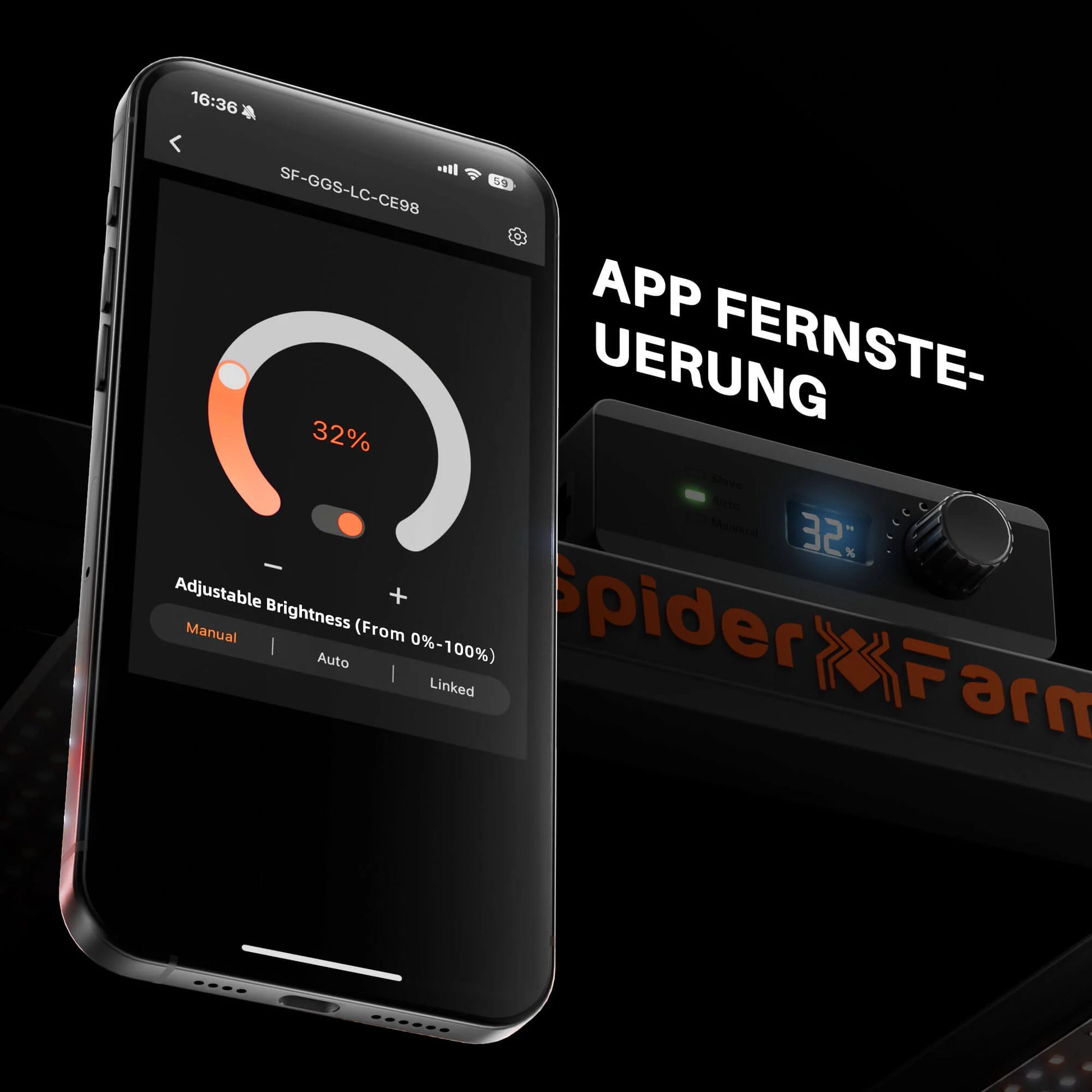 spider farmer se3000 full spectrum dimbare led groeilamp voor indoor plants