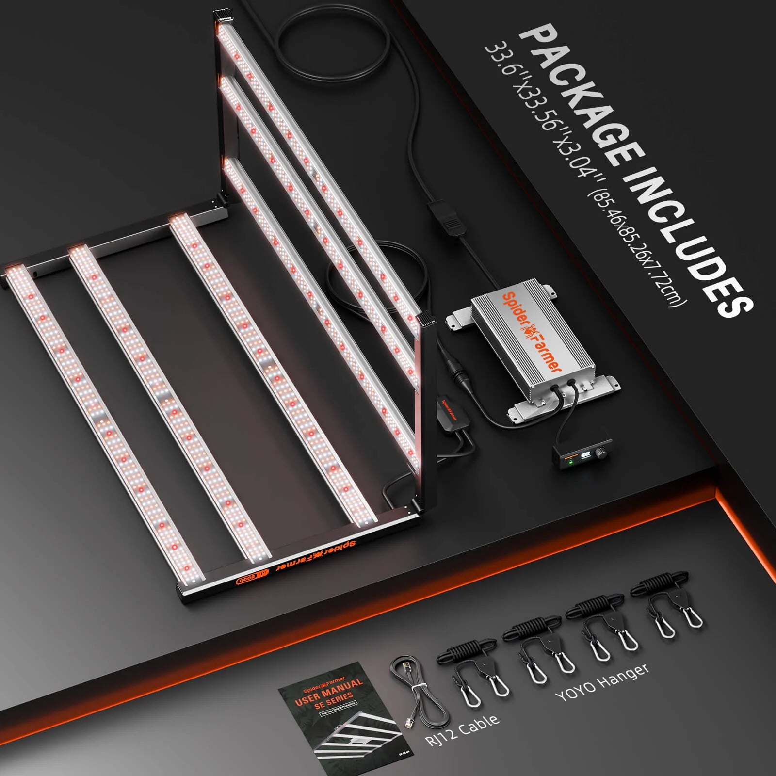 spider farmer se5000 energiezuinige kweeklamp full spectrum hydroponics