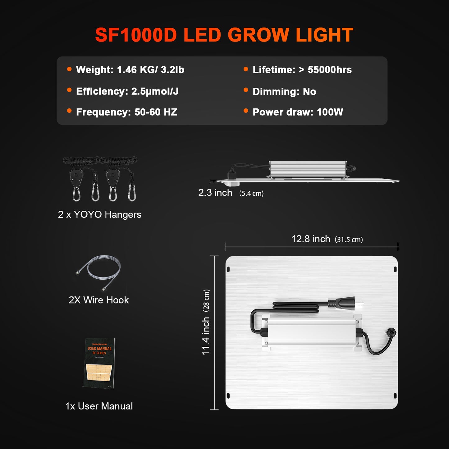 spider farmer sf1000d budget groeilamp | budget sf1000d grow light | budget sf1000d pflanzenlampe