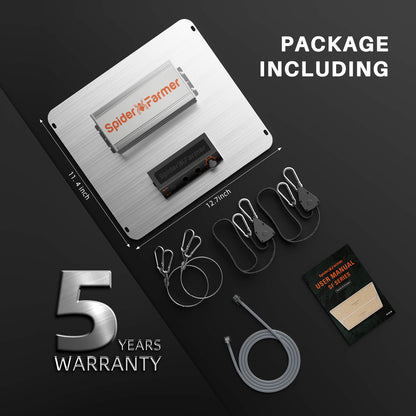 spider farmer sf1000 evo dimbare full spectrum led grow light kweekapparatuur