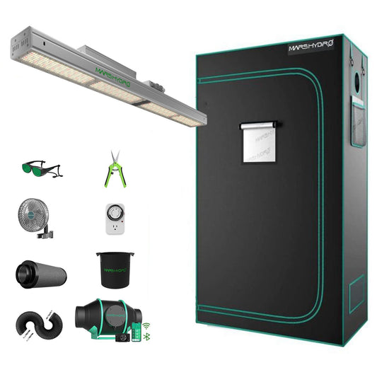 Mars Hydro SP3000 Kweek Tent Kit Compleet – 300W LED + 120×60×180 cm Tent + iFresh Ventilatiesysteem