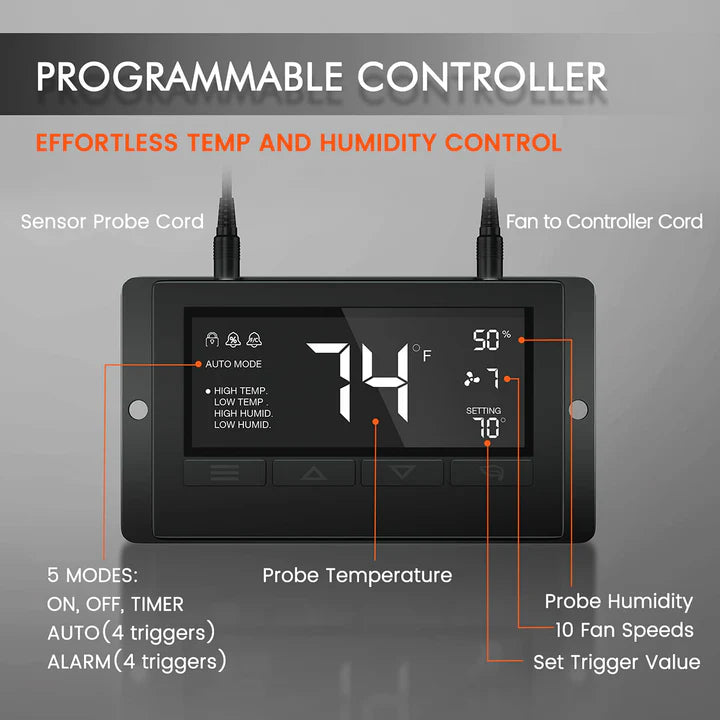 Spider Farmer SF1000EVO Complete Growers Kit 70x70x160 100W 3.14 µmol/J Smart Monitor Grow Kit