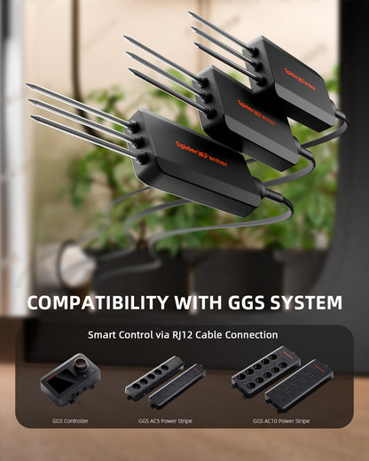 Spider Farmer Pro soil sensor met substraat selectie | Soil type selection sensor | Substrat Auswahl Sensor