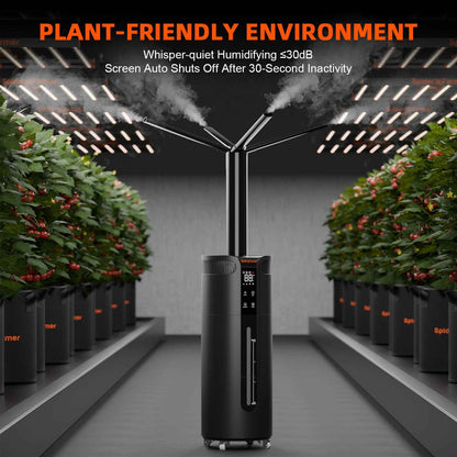 Spider Farmer 16L Ultrasone Koele Mist Luchtbevochtiger 1400ml/u – Slimme RV-Regeling met Externe Sensor voor Grote Kweektenten & Professionele Binnenkweek