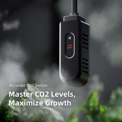 Spider Farmer Sensor Pro 3-in-1 + CO₂ sensor | PPFD PAR Monitoring for Grow Lights | VPD- und Klimasensor für Growboxen