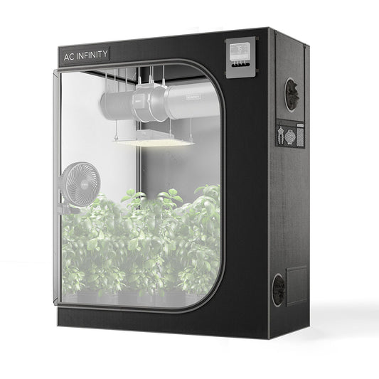 AC Infinity CLOUDLAB 642 – Advance Grow Tent 4x2, 2000D Diamond Mylar Canvas, 120 cm x 60 cm x 180 cm