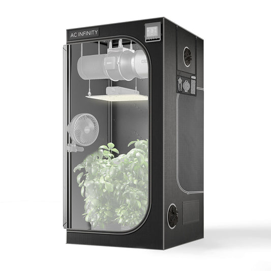 AC Infinity CLOUDLAB 733 – Advance Grow Tent 3x3, 2000D Diamond Mylar Canvas, 90 cm x 90 cm x 180 cm