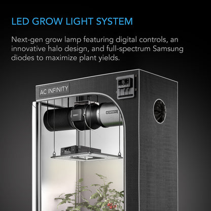 AC Infinity IONBOARD S22 – Full Spectrum LED Grow Light 115 W, Samsung LM301B, voor 60 x 60 cm