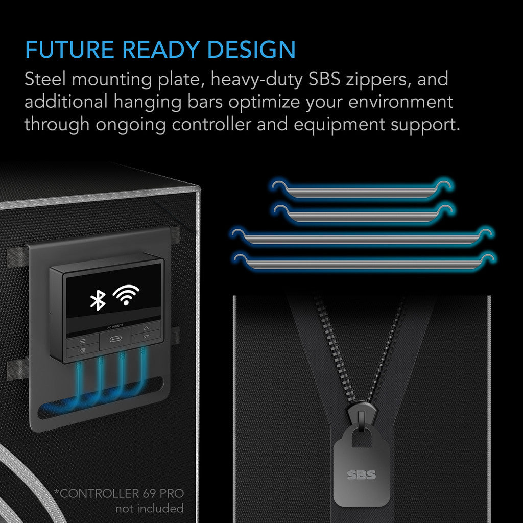 ac infinity cloudlab 866 duurzame kweektent voor binnenplanten grow tent