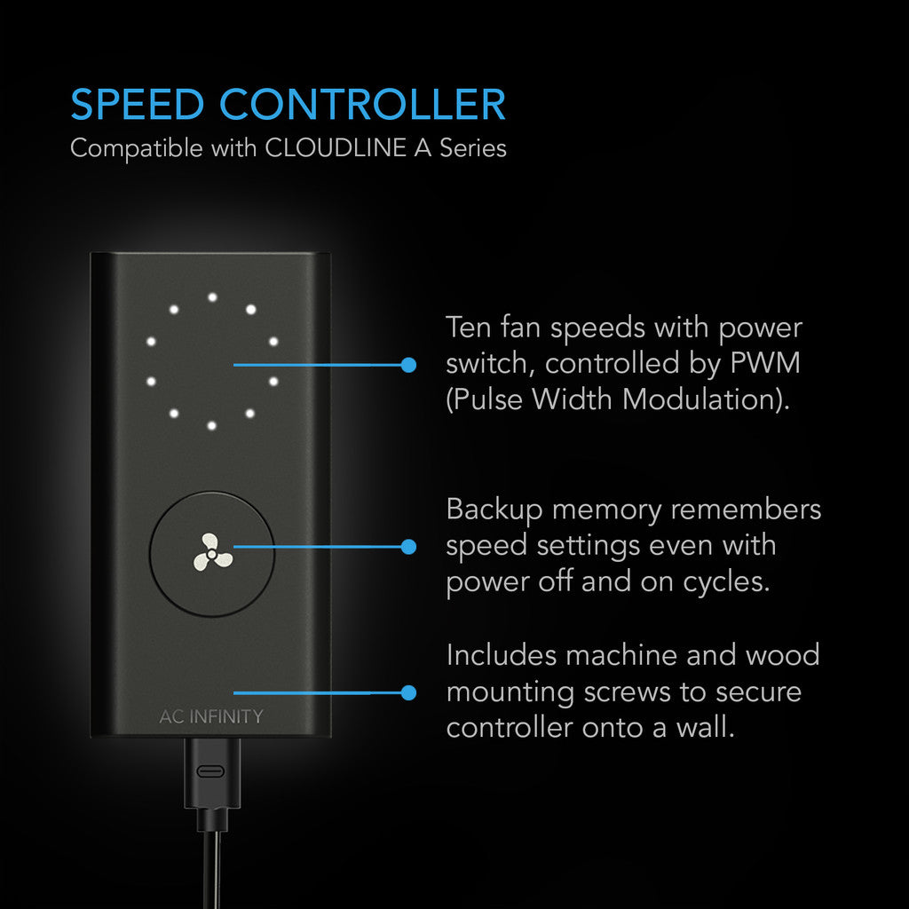 AC Infinity Air Filtration Kit 100 mm, Inline Fan with Speed Controller, Carbon Filter & Ducting Combo