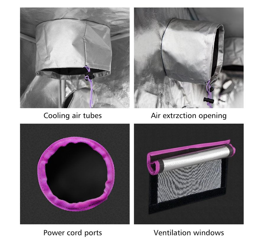 spider farmer 120x120x200cm kweekruimte hydroponics LED grow light tent