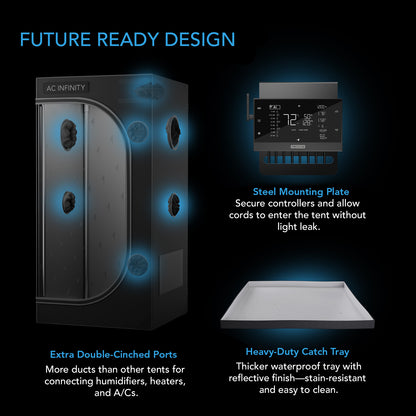 AC Infinity CLOUDLAB 844 sterke metalen frame grow tent / heavy duty metal frame grow tent / Growzelt mit stabilem Metallrahmen