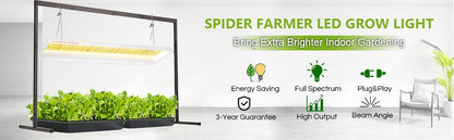 spider farmer sf300 33w dimbare led kweeklamp indoor plants