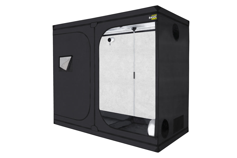 240x120x200 cm professionele kweektent met 97% Mylar – 240x120x200 cm professional grow tent with 97% Mylar – 240x120x200 cm professionelle Growbox mit 97% Mylar
