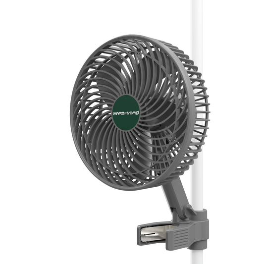 Mars Hydro M6 Grow Tent Clip Fan 6 Inch Auto-Oscillating Fan
