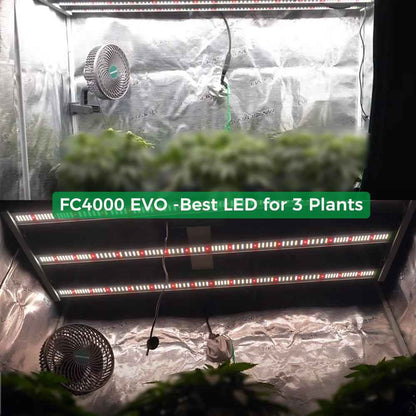 Mars Hydro FC4000 EVO 320W Dimbare LED Kweeklamp – Samsung LM301H EVO Full Spectrum voor 120×60 cm Kweektent