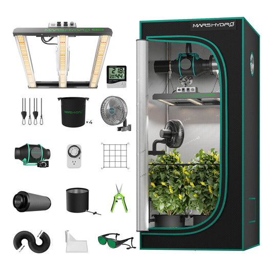 Mars Hydro Growers Kit FC E 1500 Full Grow 80x80x160cm med Speed ​​​​Controller