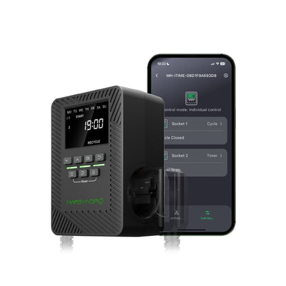 Mars Hydro iTime 2-in-1 Smart Timer – slimme tijdschakelaar voor kweekverlichting / smart grow timer / intelligente Zeitschaltuhr für Growlampen