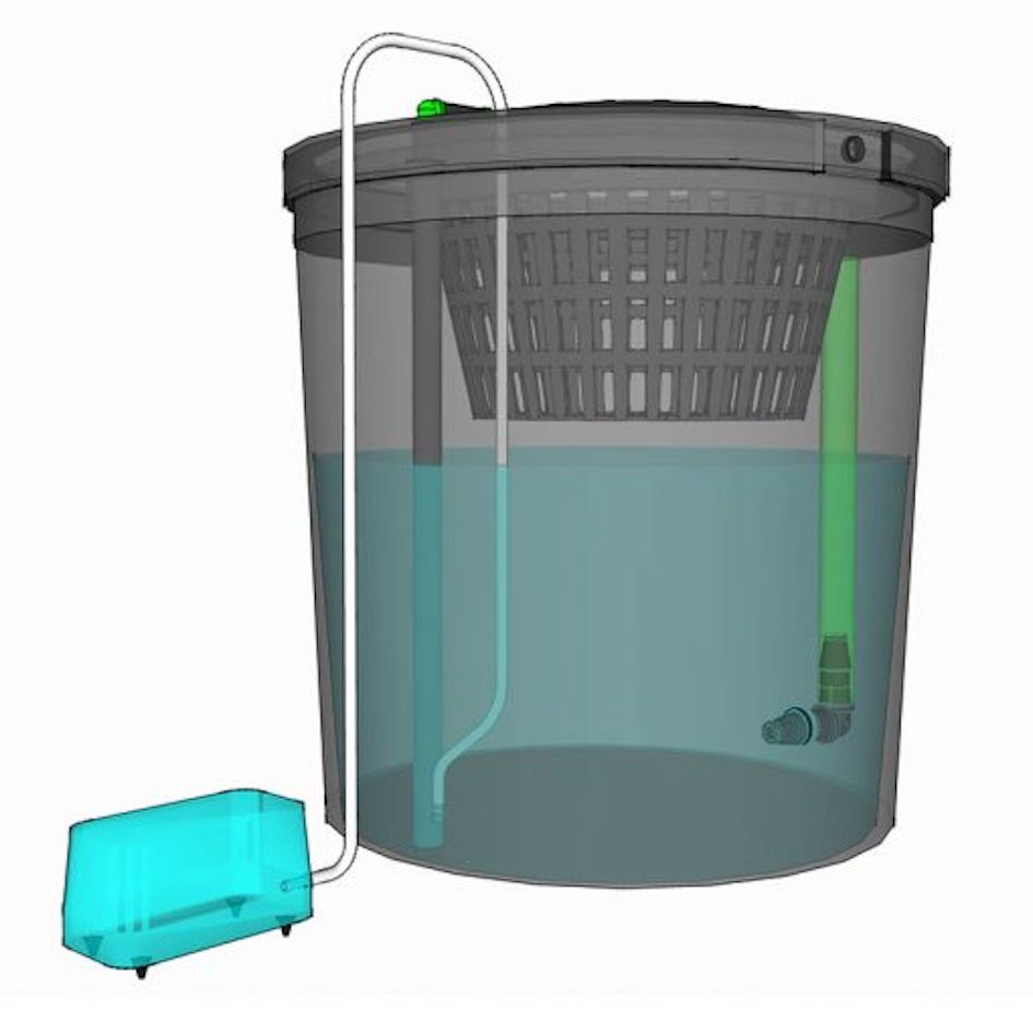 Growrilla (R)DWC OXY Ring Hydroponic Single Bucket System