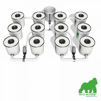 growrilla rdwc pro 12 potten hydroponics system grow system hydroponik system