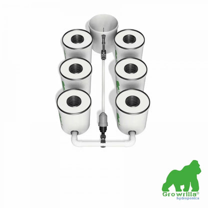 growrilla rdwc pro 6 potten hydroponics indoor hydroponik 6 pflanzen