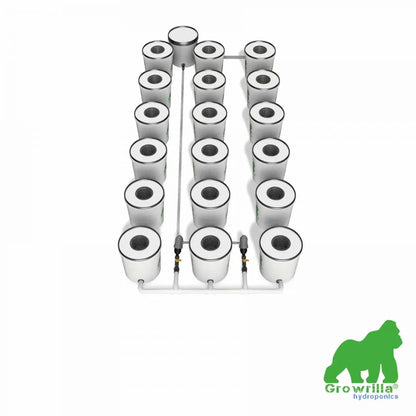 growrilla rdwc 2.0 hydroponics 18 pots kweektank 18 pflanzenbehälter