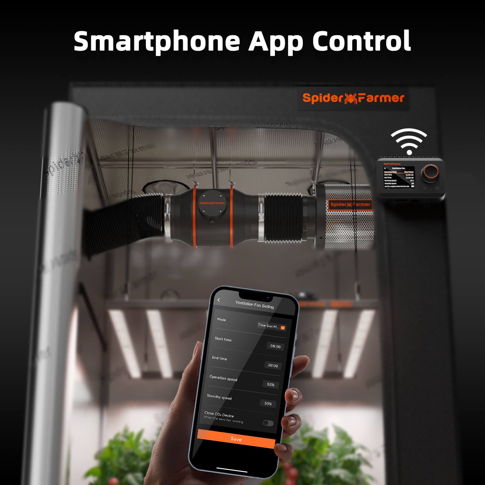 Luchtcirculatie fan voor hydroponics | Hydroponics airflow fan | Hydroponik Umluft Ventilator