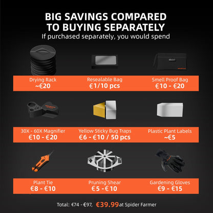 binnenkweek accessoires set – plant care kit – Pflanzenpflege Zubehör